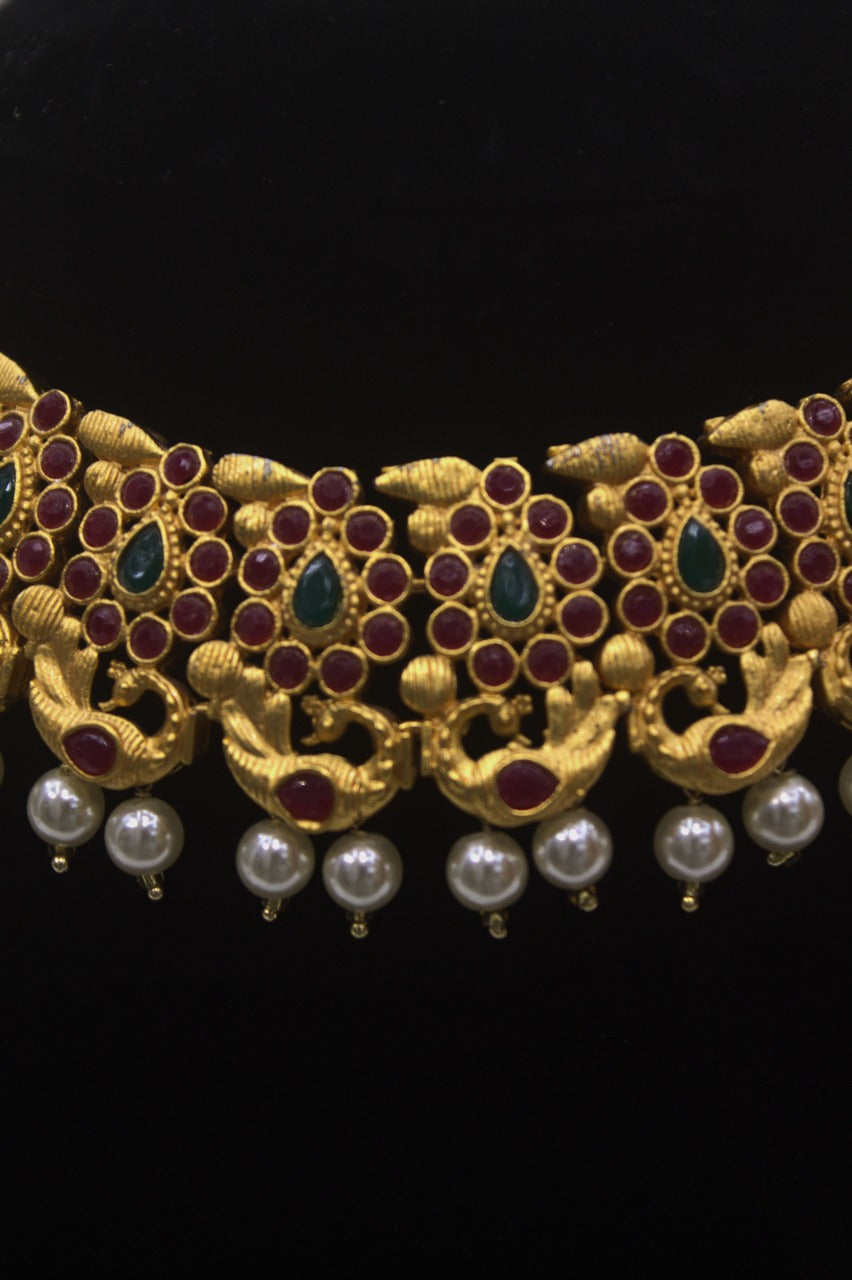 "Antique Gold-Plated Necklace" Product code - 6174