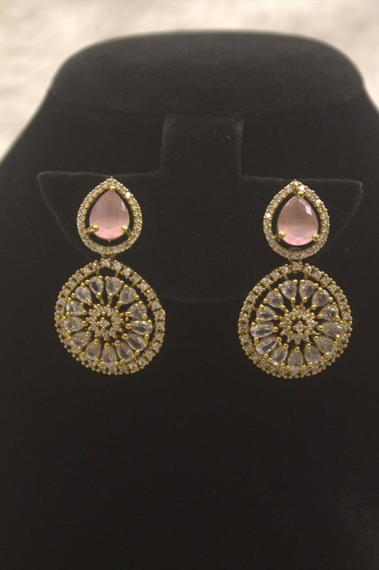 "Gold Stone Necklace & Earring Set" Product code - 6032