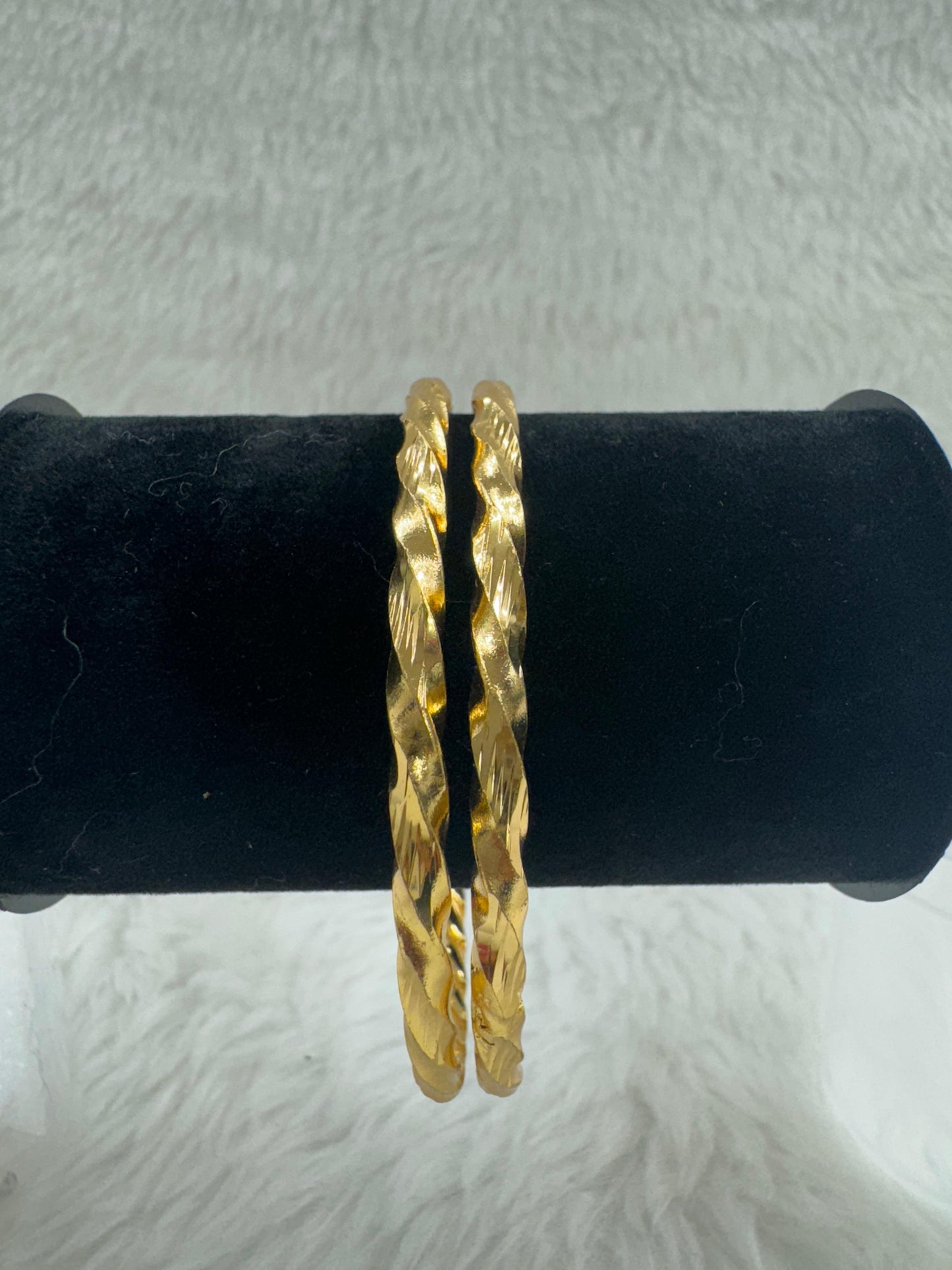 "Antique Gold-Plated Bangle Set" Product code - 6712