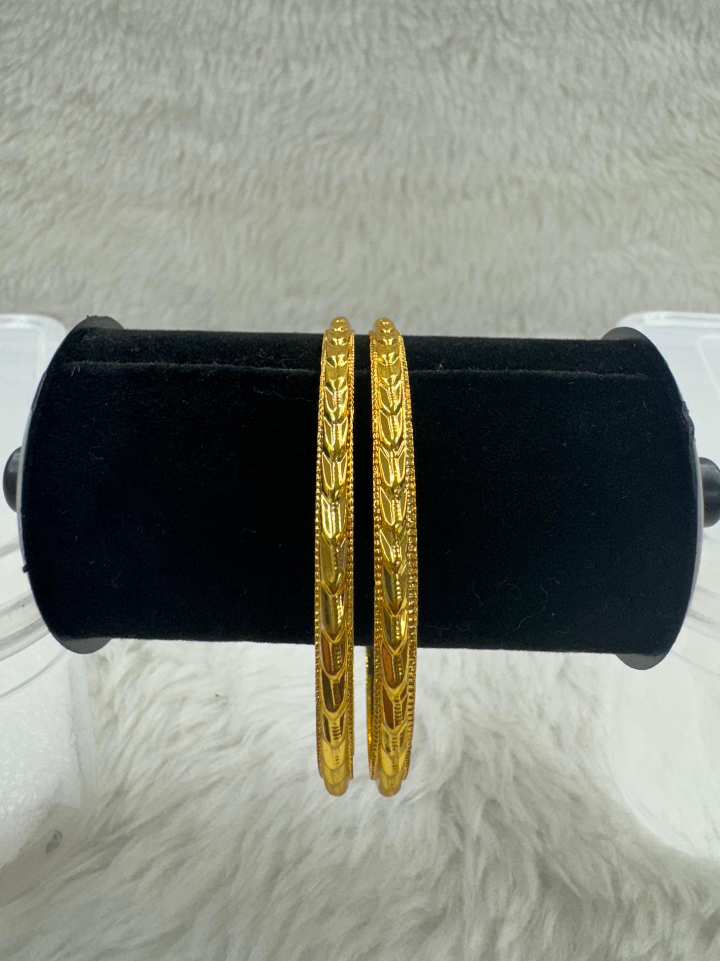 "Antique Gold-Plated Bangle Set" Product code - 6676