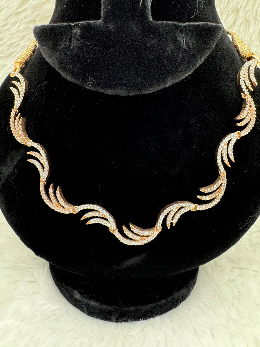 "Radiant Wave Diamond Set" Product Code - 6046