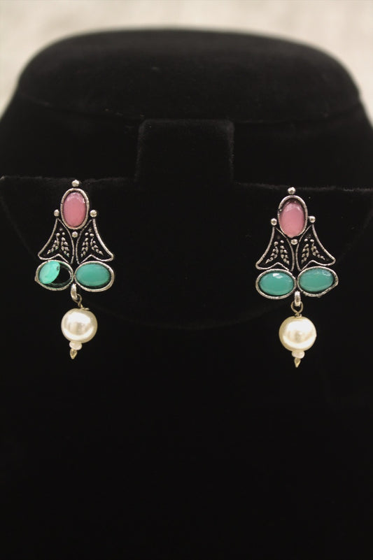 "Oxidised Jewellery Necklace & Earring Set" Product code - 6194