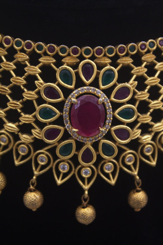 "Antique Gold-Plated Necklace" Product code - 6177