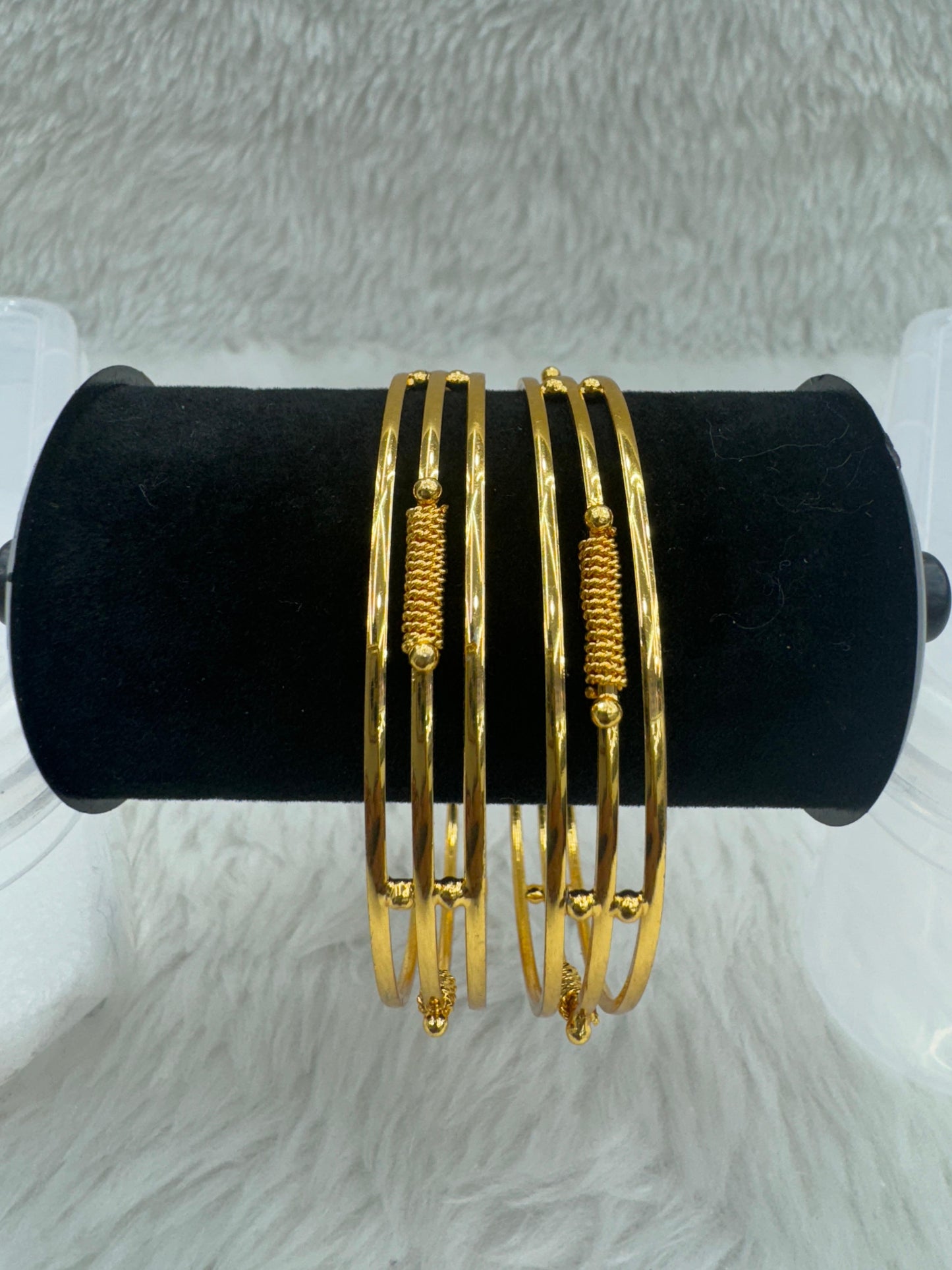 "Antique Gold-Plated Bangle Set" Product code - 6616