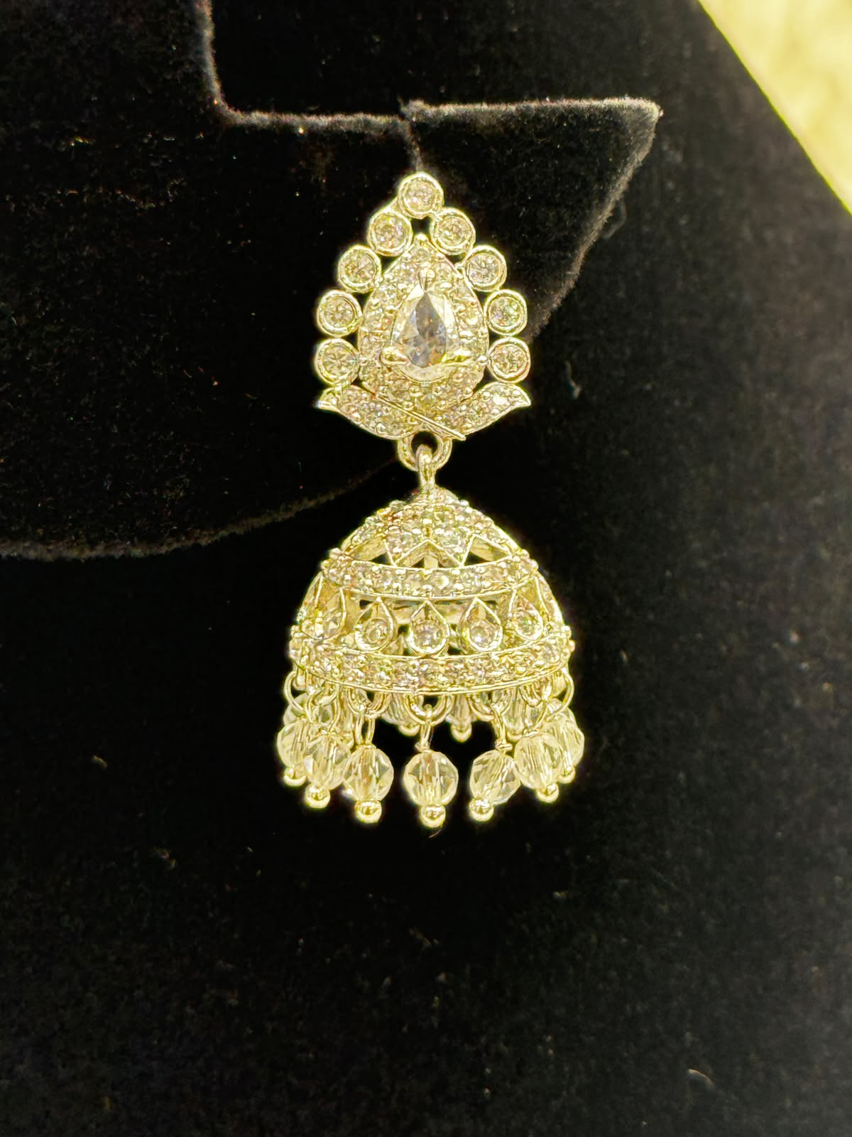 Elegant Diamond style Jhumka set -7244