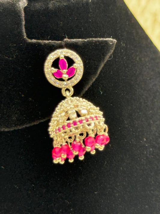 Elegant Diamond style Jhumka set- 7249