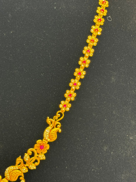 Elegant Golden Haaram -7002