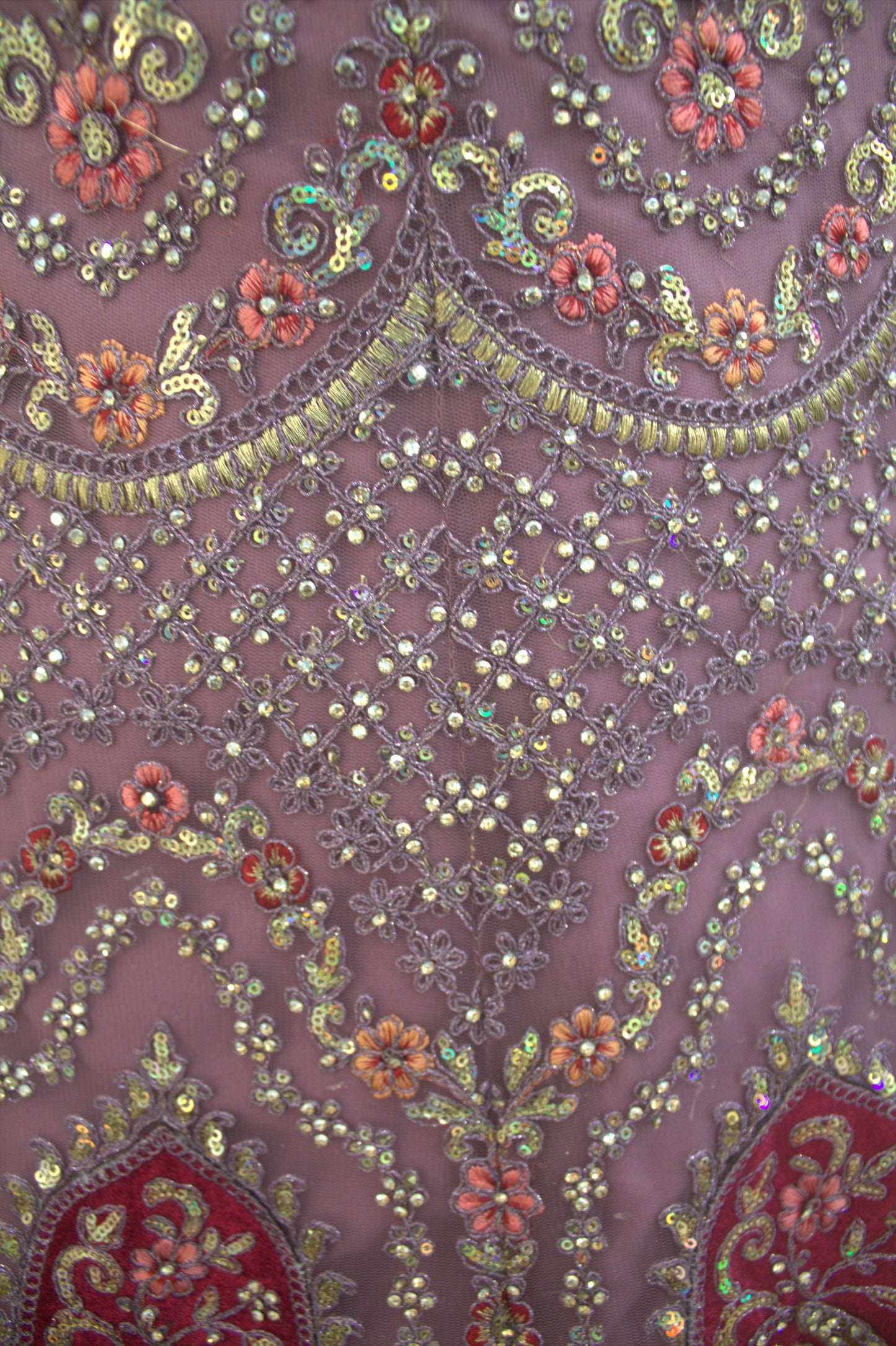 “Rose Pink Velvet Bridal Lehenga with Paisley Motifs & Heavy Zari Embroidery” Product code-1095