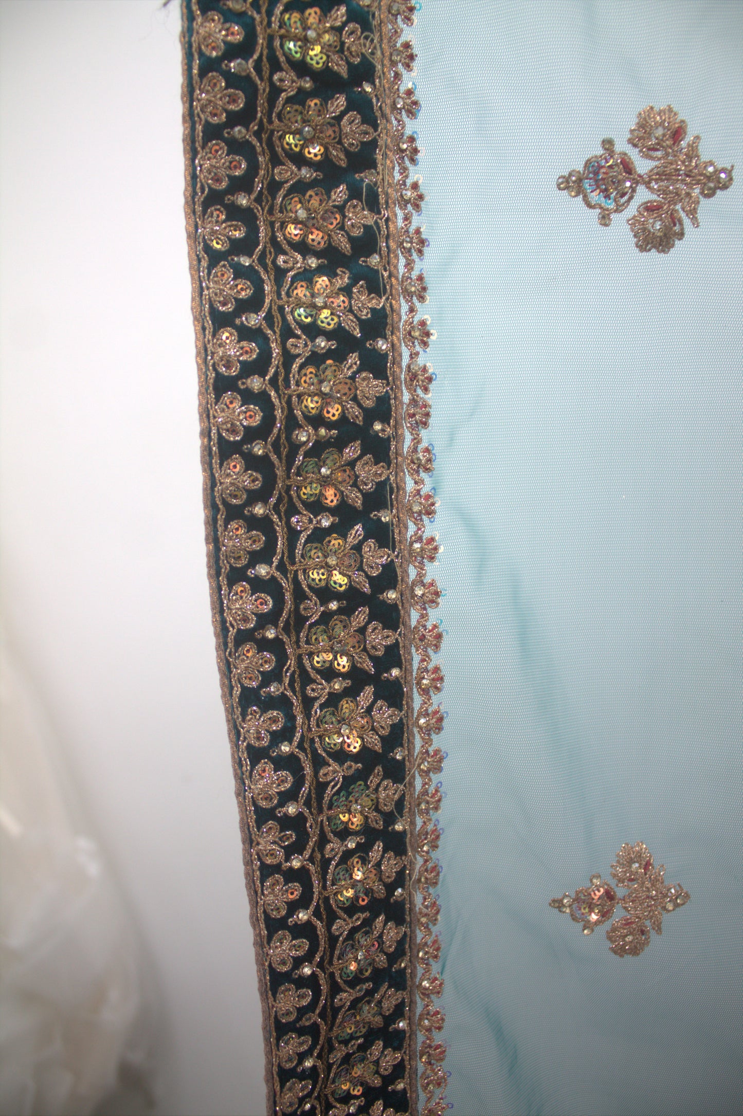 “Emerald Majesty Heavy Embroidered Bridal Lehenga with Sequins & Zari Work” Product code-1247