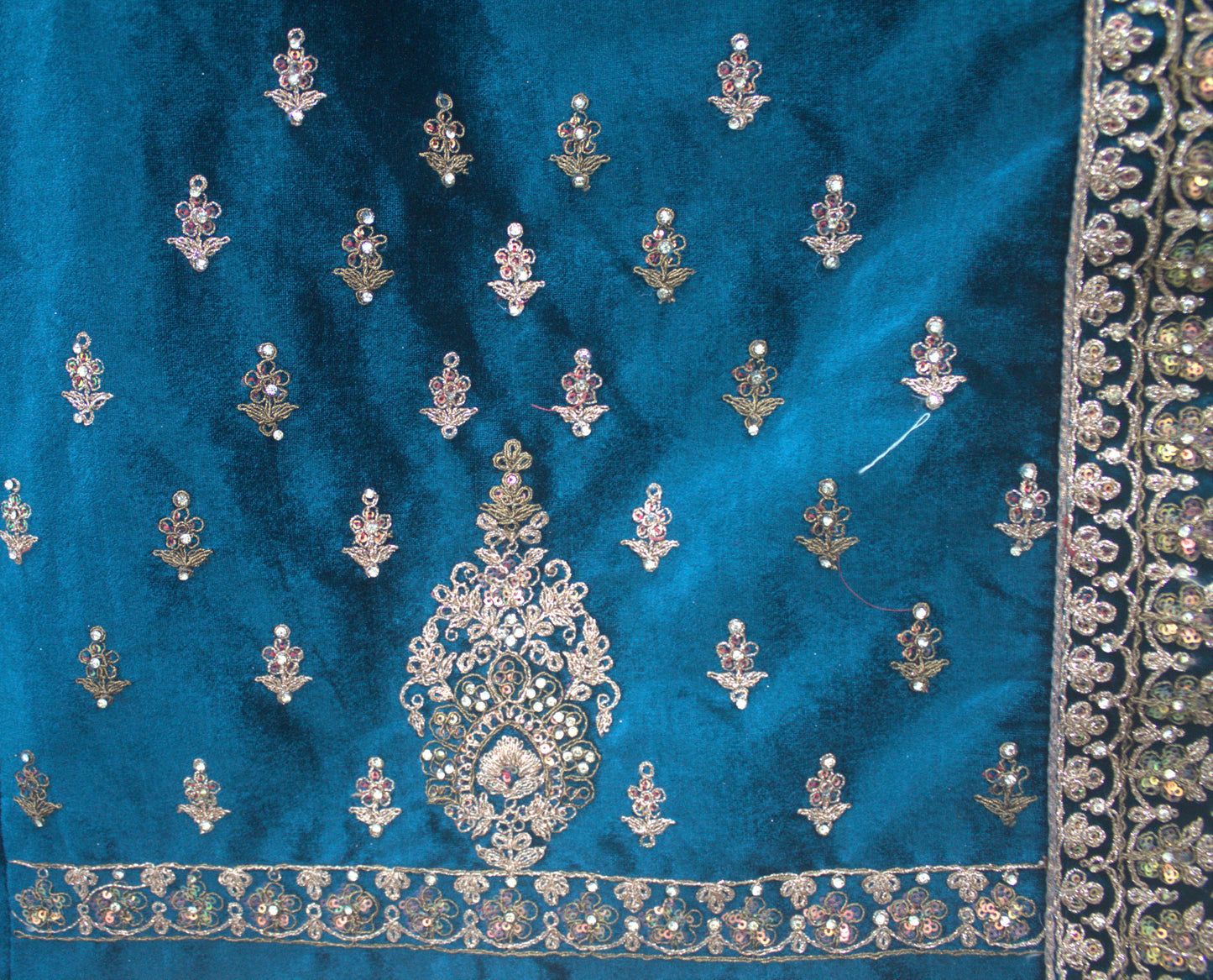“Emerald Majesty Heavy Embroidered Bridal Lehenga with Sequins & Zari Work” Product code-1247