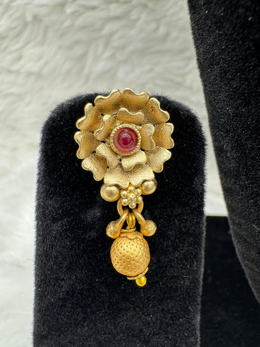 "Antique Gold Floral Mangalsutra Set" Product code - 6068