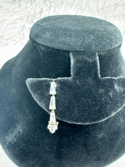 "Silver Crystal Layered Necklace Set" Product Code - 6051