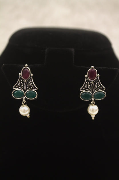 "Oxidised Jewellery Necklace &amp; Earring Set" Product code - 6195