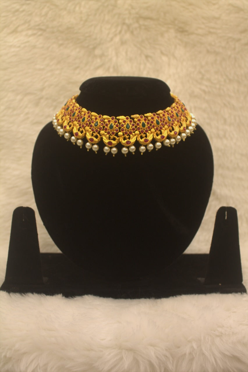 "Antique Gold-Plated Necklace" Product code - 6174