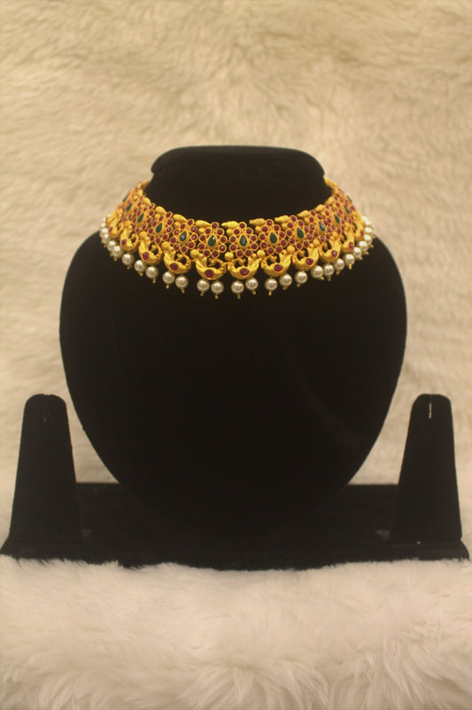 "Antique Gold-Plated Necklace" Product code - 6174