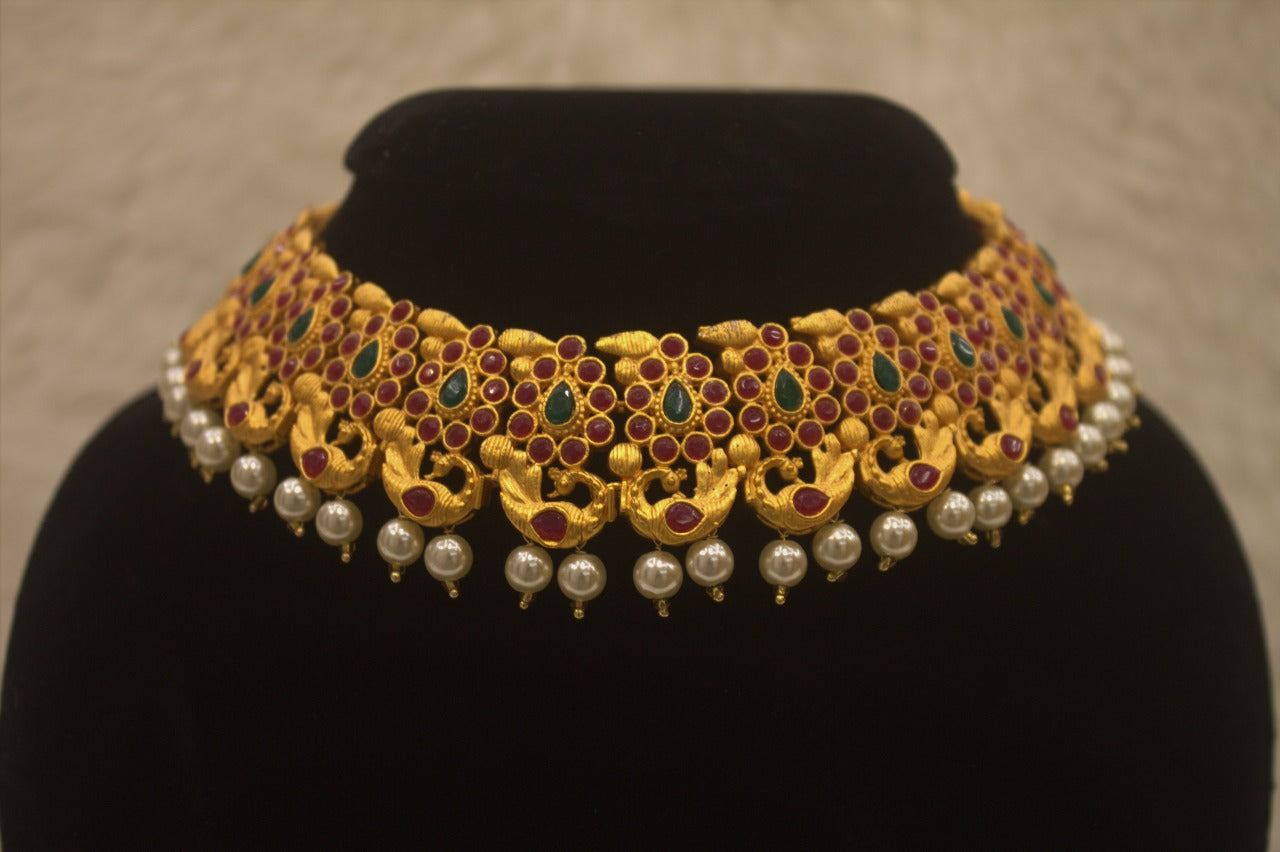 "Antique Gold-Plated Necklace" Product code - 6174