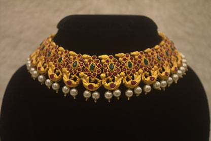 "Antique Gold-Plated Necklace" Product code - 6174