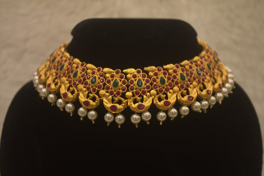 "Antique Gold-Plated Necklace" Product code - 6174