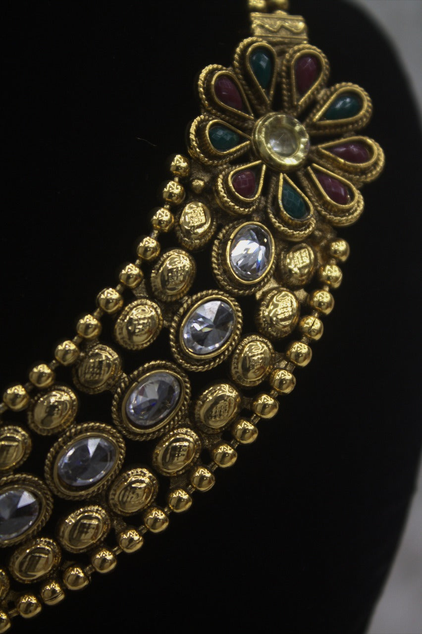 "Antique Gold-Plated Necklace" Product code - 6180
