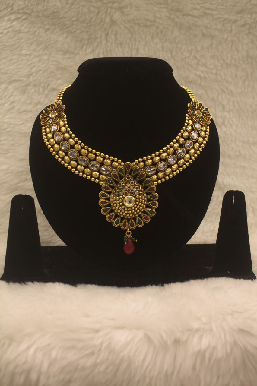 "Antique Gold-Plated Necklace" Product code - 6180