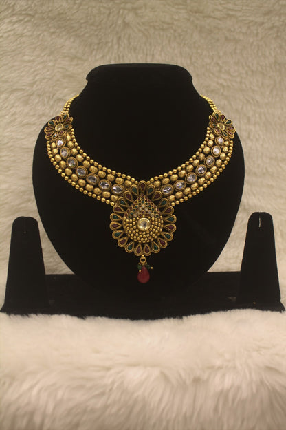 "Antique Gold-Plated Necklace" Product code - 6180