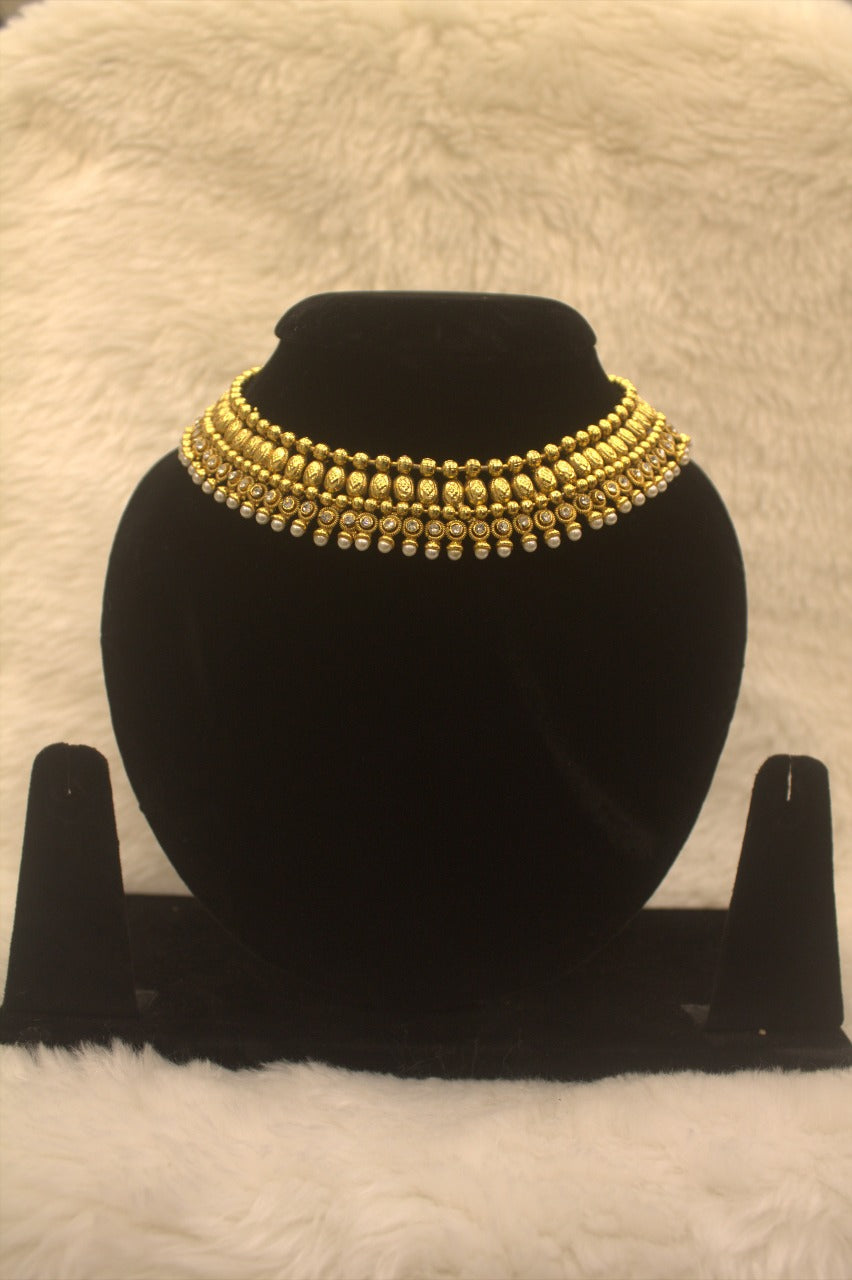 "Antique Gold-Plated Necklace" Product code - 6170