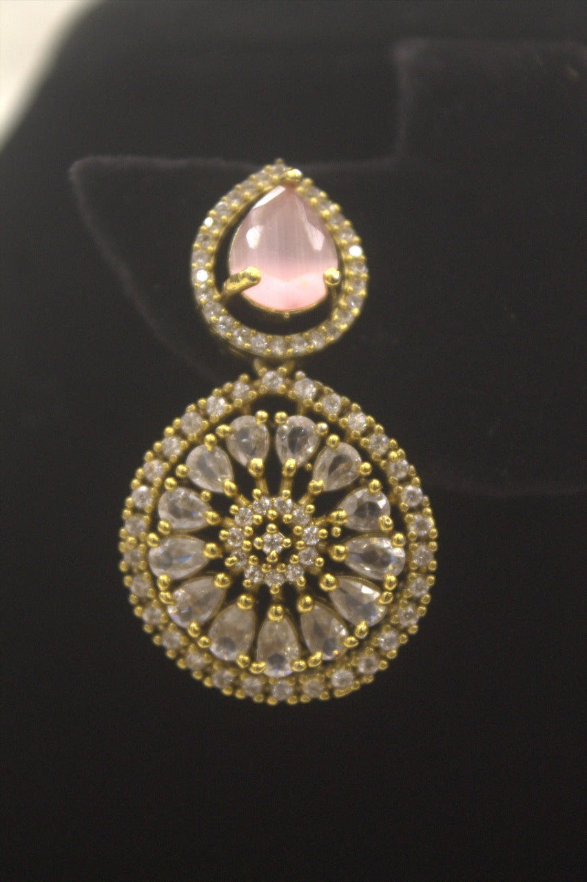 "Gold Stone Necklace & Earring Set" Product code - 6032