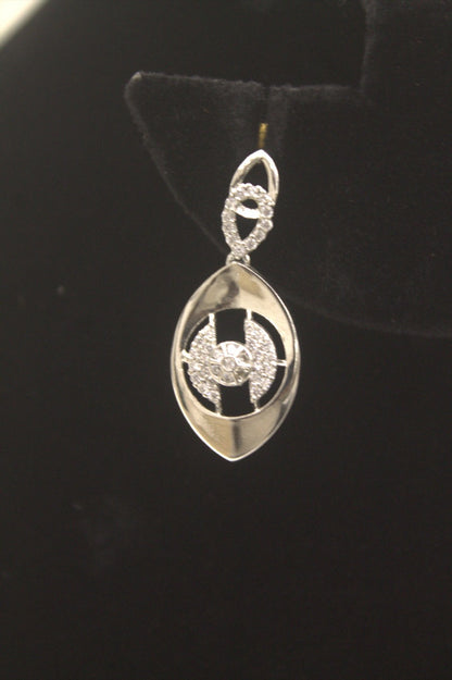 "White Stone Necklace &amp; Earring Set" Product code - 6349