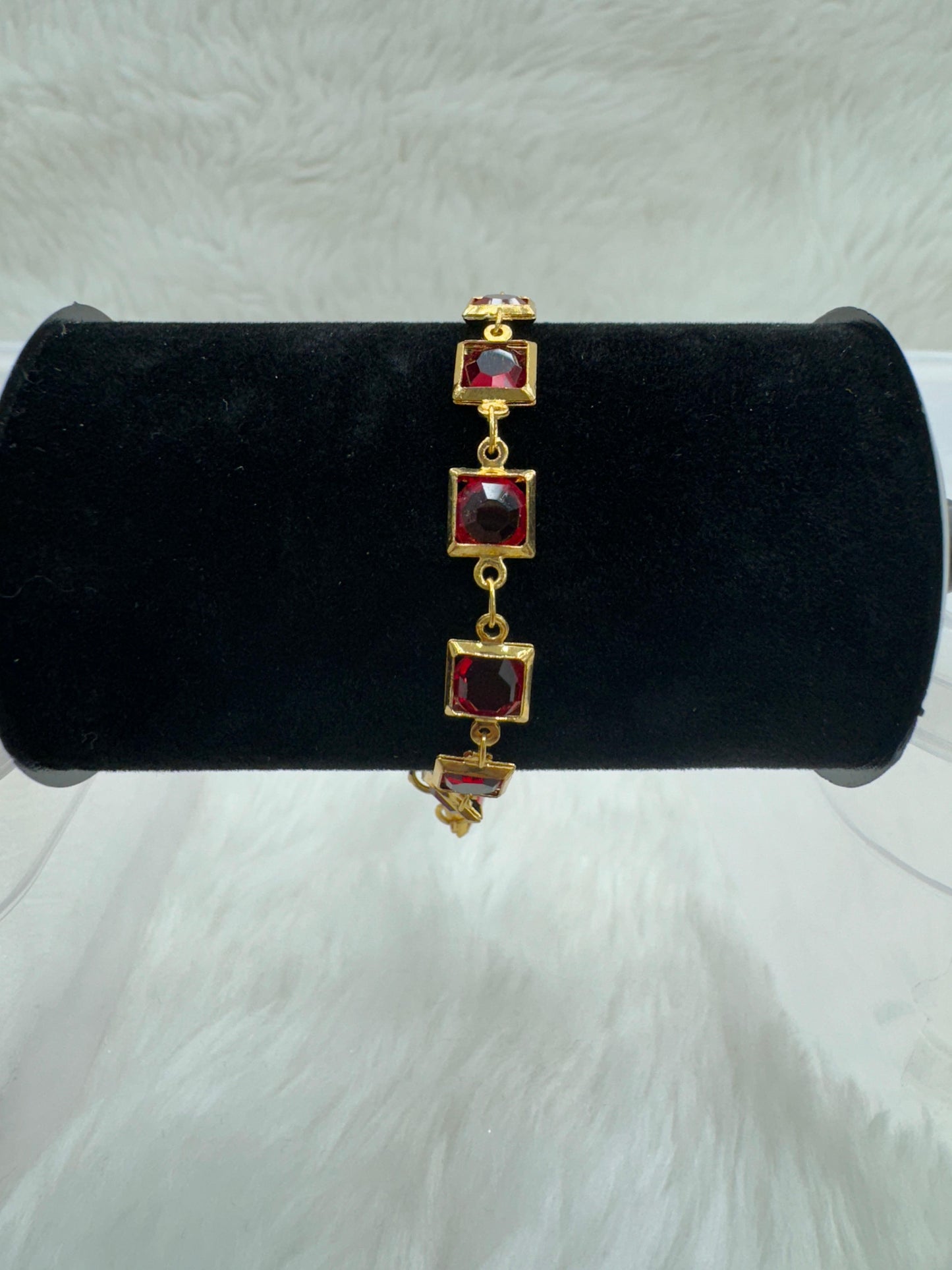 "Gold-Plated with Ruby Bracelet" Product code - 6408