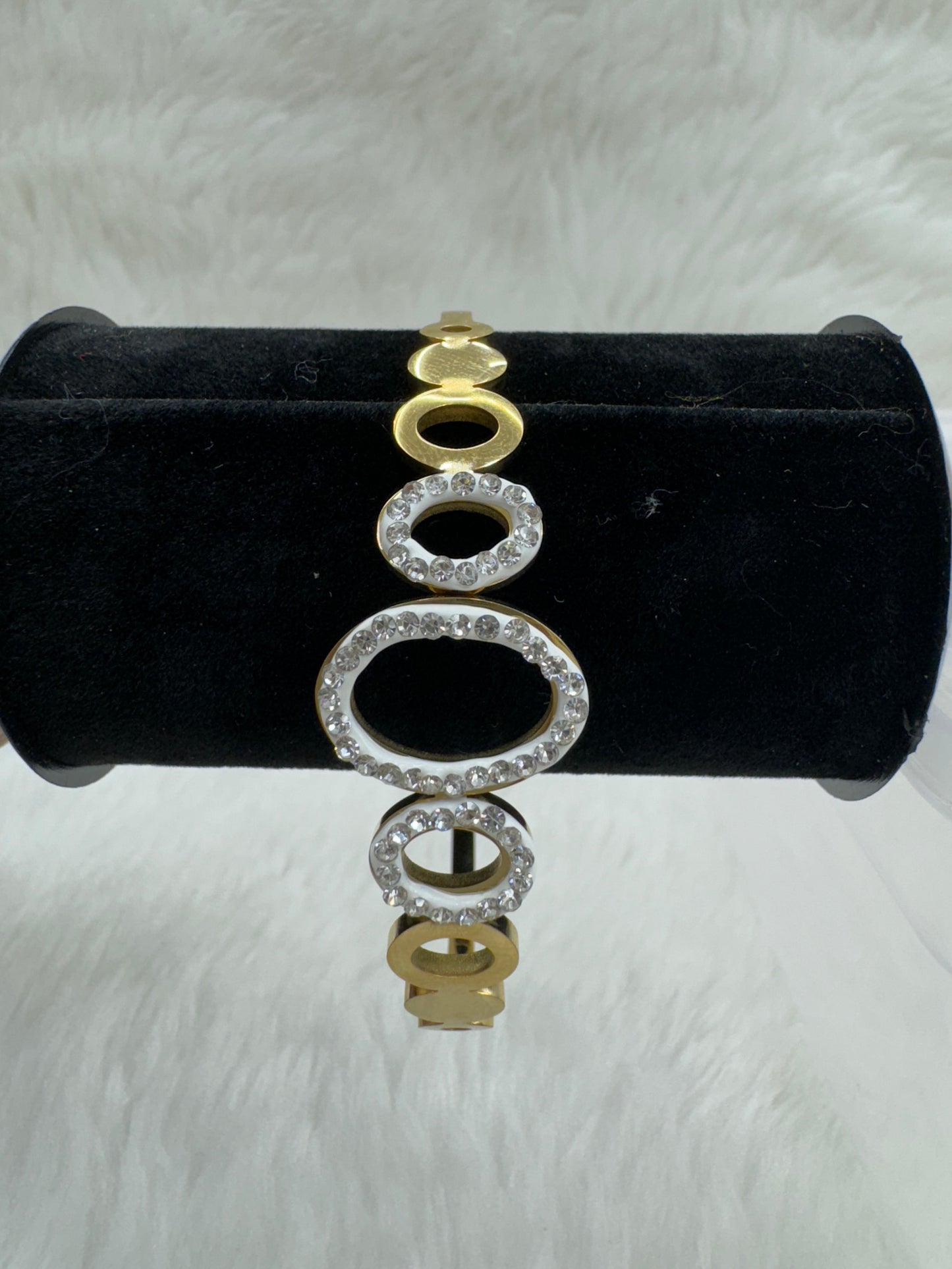 "Elegant Gold-Plated With Stone Bracelet" Product code - 6453