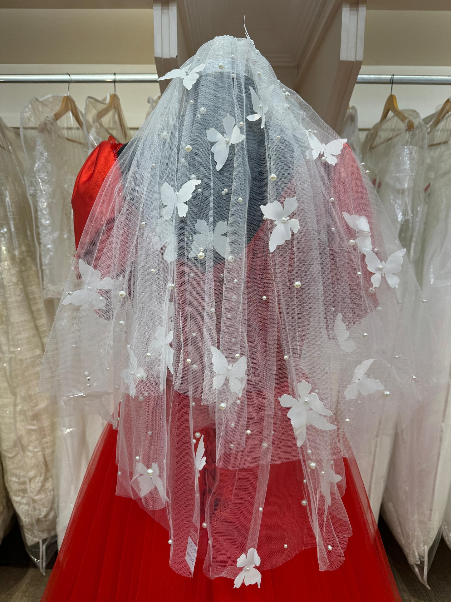 "Elegant Layered Bridal Short Veil" Product code - 4293