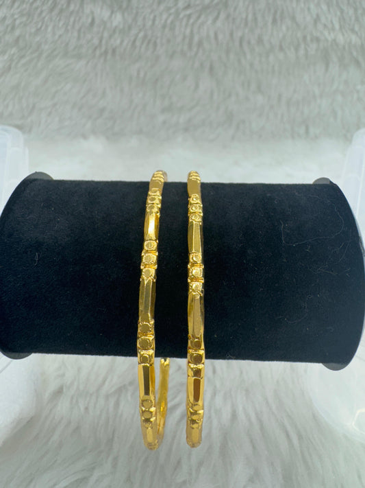 "Antique Gold-Plated Bangle Set" Product code - 6653