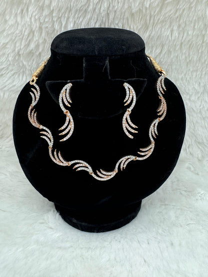 "Radiant Wave Diamond Set" Product Code - 6046