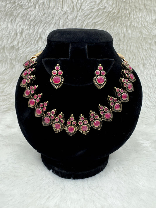 Ruby Royale Necklace Set - product code 6198