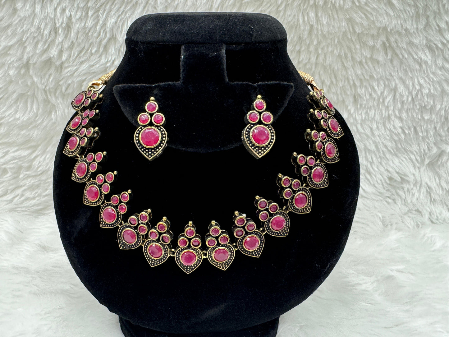 Ruby Royale Necklace Set - product code 6198