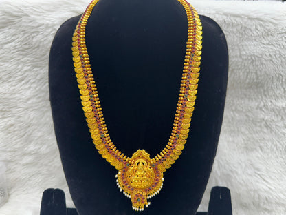 "Antique Lakshmi Coin Temple Necklace" Product Code - 6057