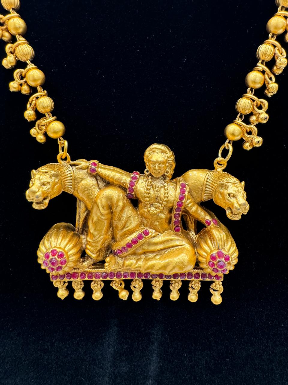 "Royal Lakshmi Temple Necklace" Product Code - 6173