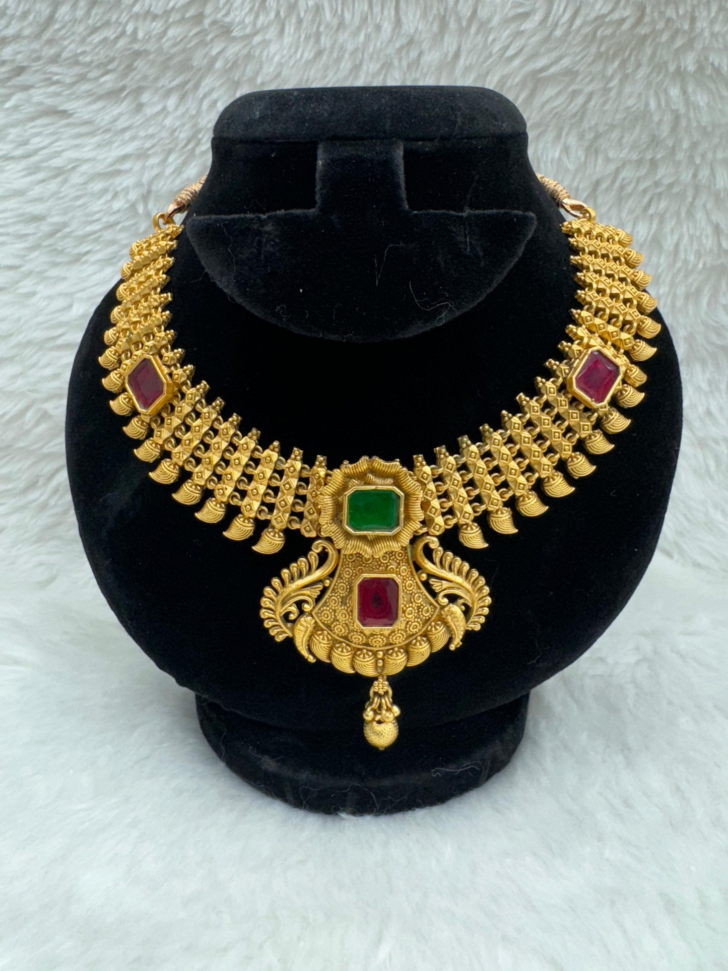 "Ruby Emerald Temple Set" Product Code - 6183