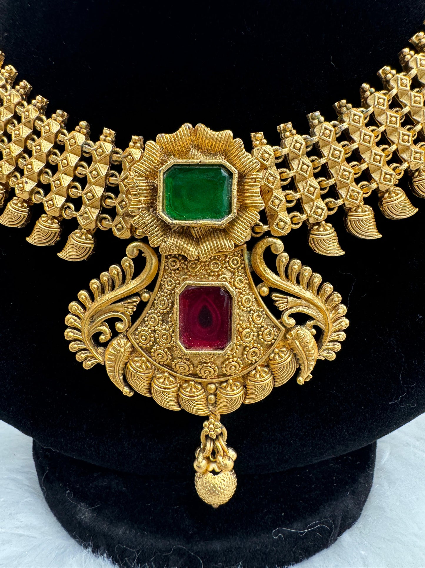 "Ruby Emerald Temple Set" Product Code - 6183