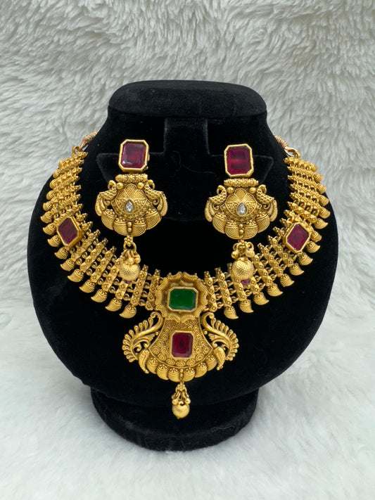 "Ruby Emerald Temple Set" Product Code - 6183
