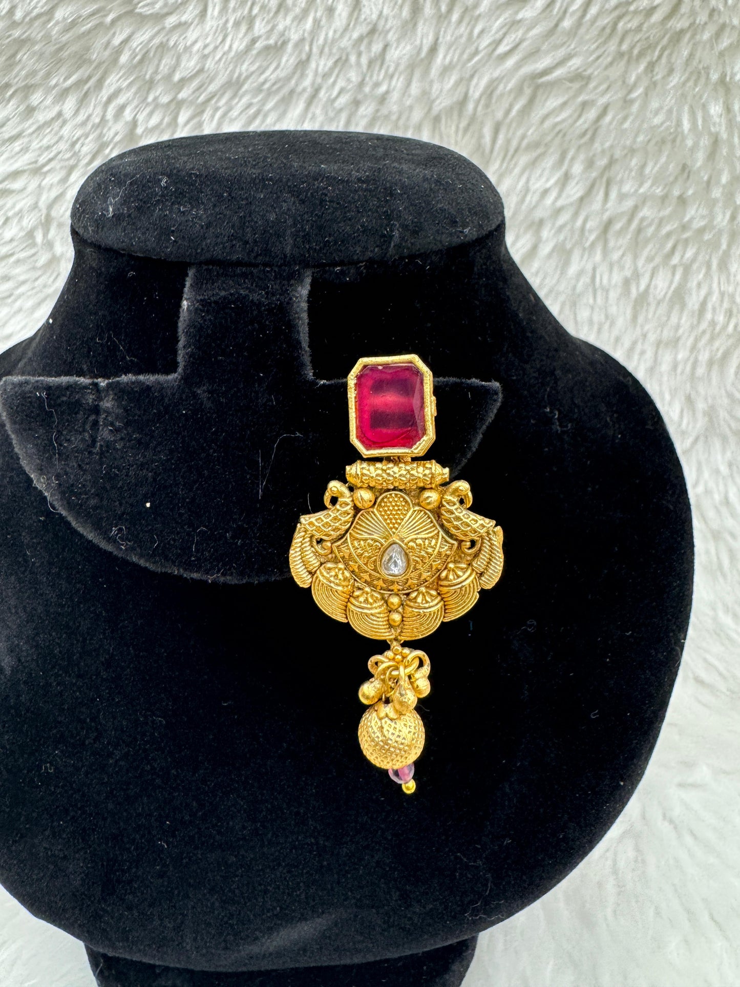 "Ruby Emerald Temple Set" Product Code - 6183