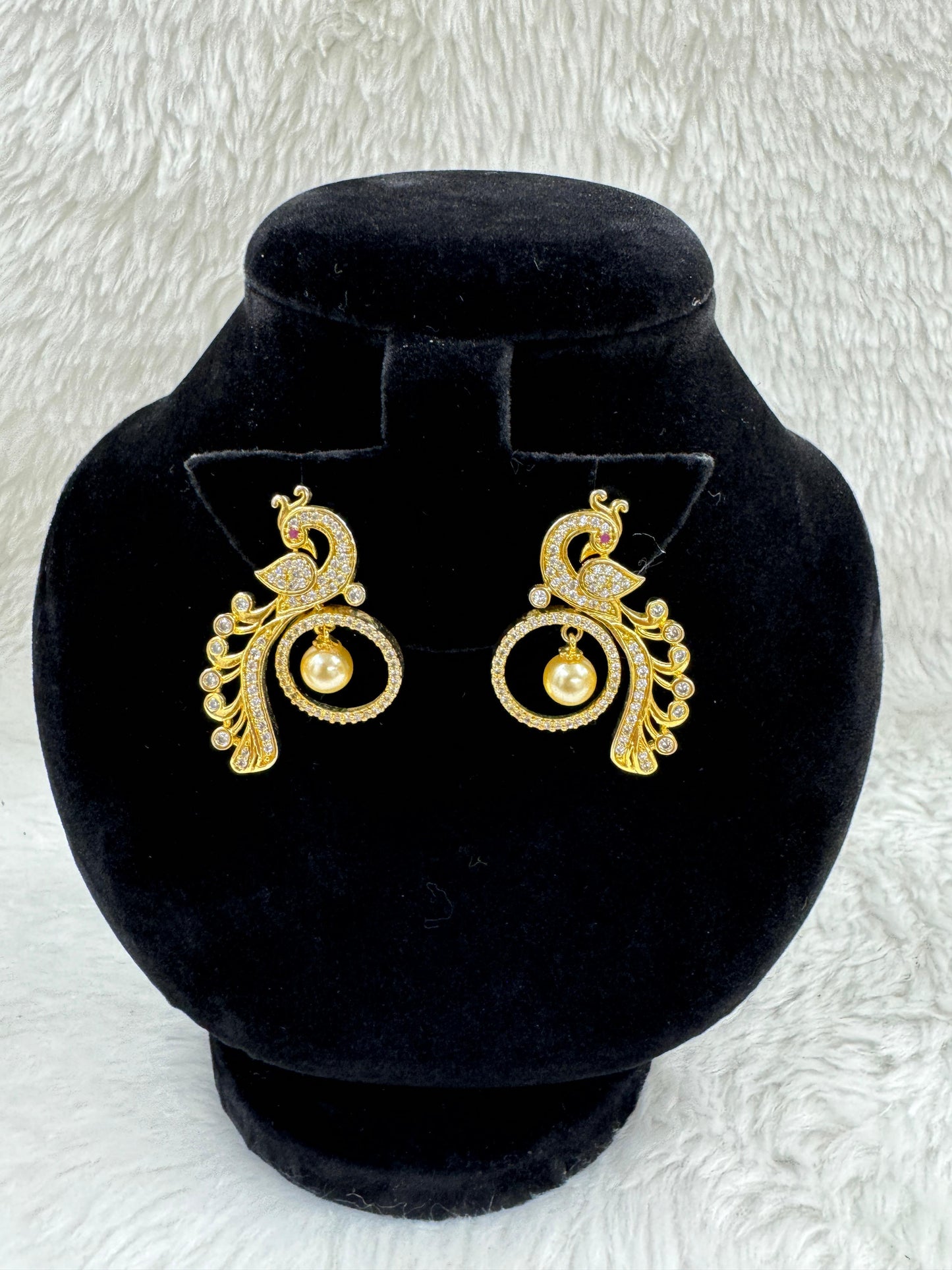 "Gold Stone Necklace & Earring Set" Product code - 6189