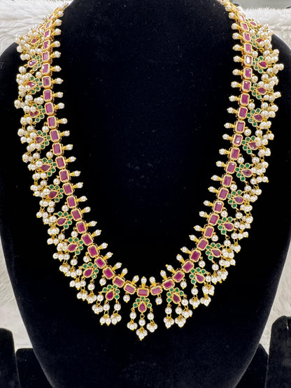 "Antique Gold-Plated Necklace & Earring Set" Product code - 6604