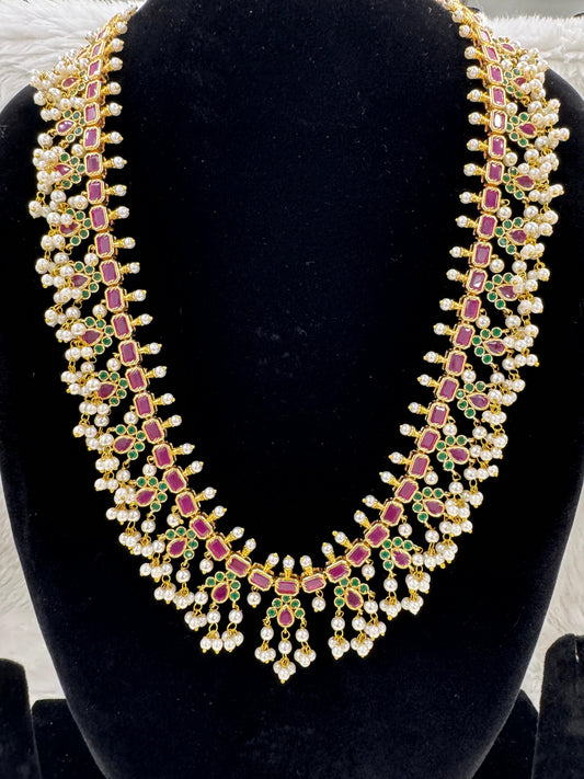 "Antique Gold-Plated Necklace & Earring Set" Product code - 6604