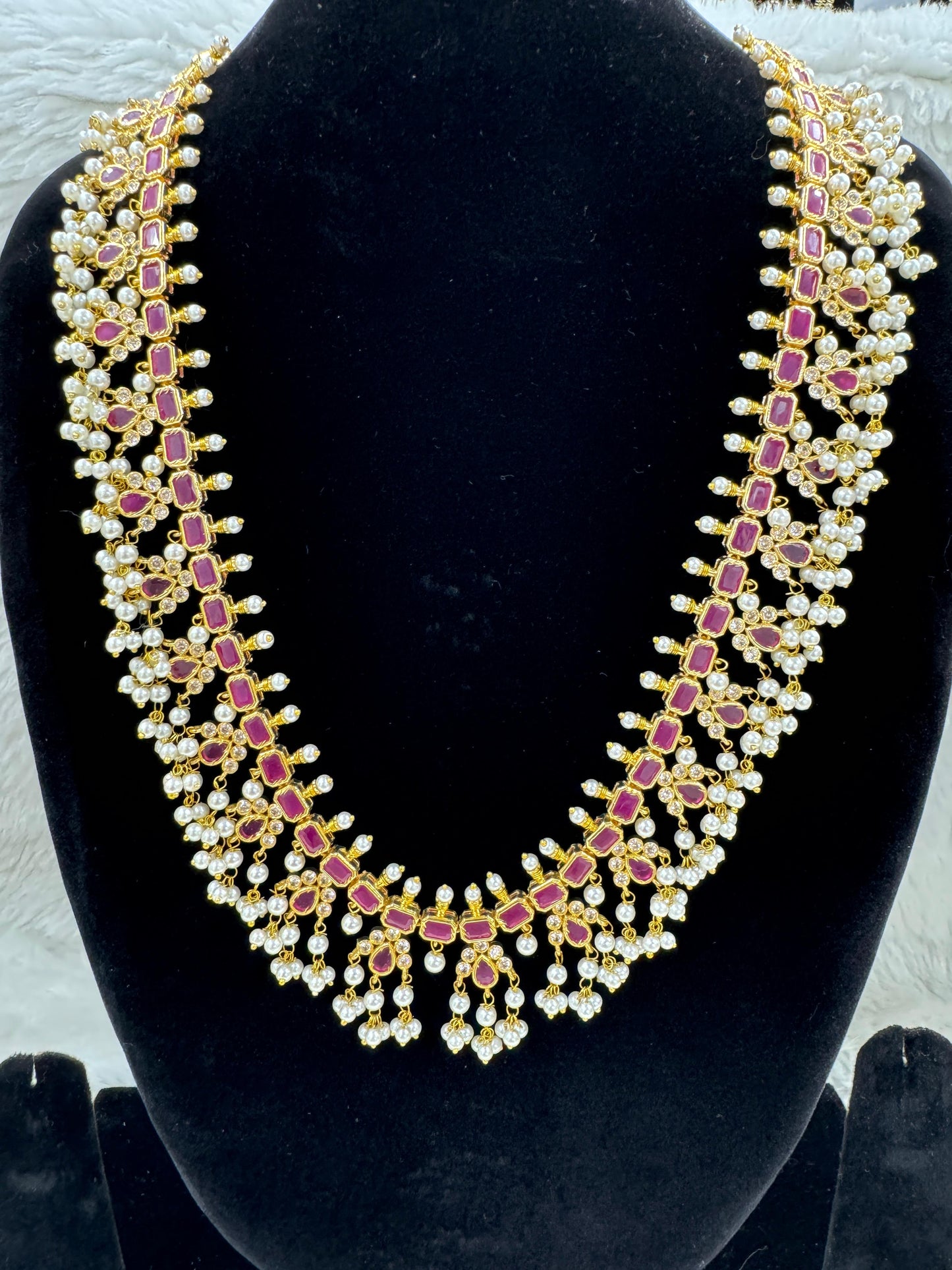 "Antique Gold-Plated Necklace & Earring Set" Product code - 6603