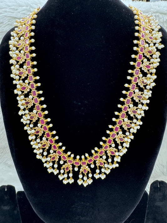 "Antique Gold-Plated Necklace & Earring Set" Product code - 6603