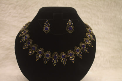 "Oxidised Jewellery Necklace & Earring Set" Product code - 6197