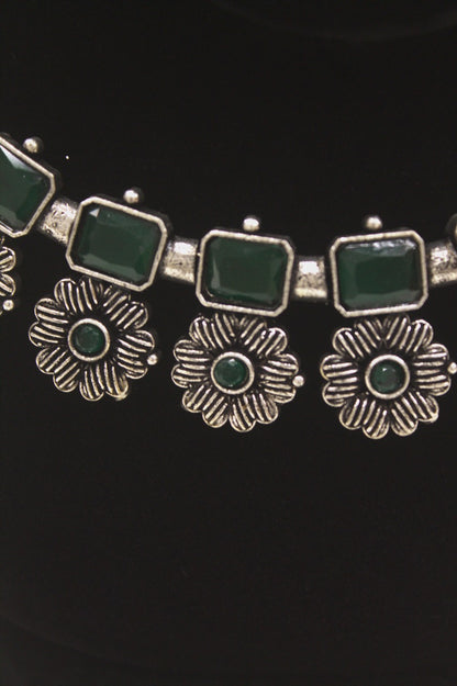"Oxidised Jewellery Necklace &amp; Earring set" Product code - 6191