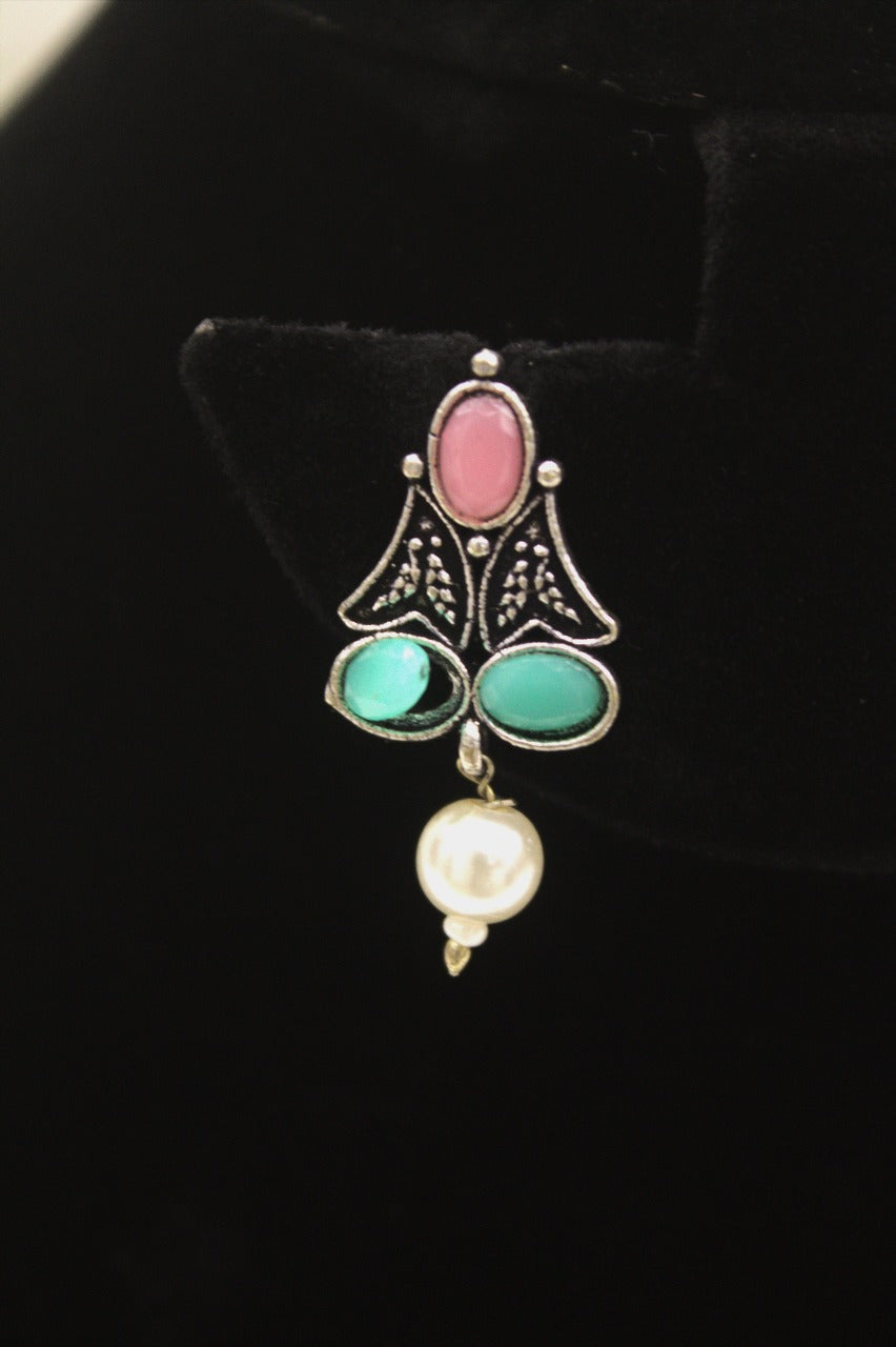 "Oxidised Jewellery Necklace &amp; Earring Set" Product code - 6194