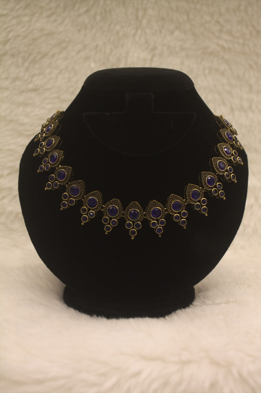 "Oxidised Jewellery Necklace & Earring Set" Product code - 6197